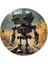 Sevimli Robot Sessiz Duvar Saati 1