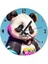 Sevimli Panda Dekoratif Duvar Saati 1