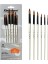 No.3 Tarzı Et Sanatçı Naylon Saç Ahşap Saplı Suluboya Boya Fırçası Kalem Öğrenme Için Dıy Yağlı Akrilik Boyama Sanat Fırçaları Malzemeleri (Yurt Dışından) 1