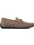 152-11087 Koyu Bej Deri Erkek Loafer Ayakkabı 1