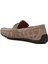 152-11087 Koyu Bej Deri Erkek Loafer Ayakkabı 4