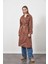Tokalı Oversize Trenchcoat Kahve 5