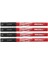Inkzall Ince Uçlu Siyah Mavi Kırmızı Marker 4 Prç T48223165 3