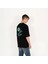Outfit Oversized Sql Baskılı Erkek Siyah T-Shirt 3