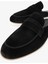 Abriana Erkek Siyah Süet Deri Düz Terlik 537 3415 Erk Trlk Y24 2