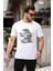 Kaplumbağa Kaykay Baskılı Yapay Zeka Tasarımı Penye Rahat Kalıp %100 Pamuk Erkek T-Shirt 1