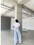 Üç Kurdele Baskılı Yapay Zeka Tasarımı Ekolojik Penye Oversize %100 Pamuk Kadın T-Shirt 1