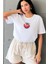 Domates Baskılı Yapay Zeka Tasarımı Penye Oversize %100 Pamuk Kadın T-Shirt 1