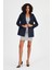 Ekoseli Astarsız Cepli Kruvaze Blazer Ceket (B24-00202) 3
