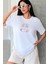 Yavru Kedi Baskılı Yapay Zeka Tasarımı Ekolojik Penye Oversize %100 Pamuk Kadın T-Shirt 1
