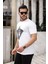 Maymun Quit Baskılı Yapay Zeka Tasarımı Penye Rahat Kalıp %100 Pamuk Erkek T-Shirt 2