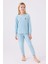 Kız Çocuk Mavi Pijama Takımı 1