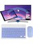 Alfa MEC Apple iPad Pro 13 2024 Uyumlu Kablosuz Bluetooth Klavye+Mouse Set 2