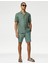 Regular Fit Keten Chino Şort 1