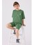 Erkek Çocuk Çam Yeşili Bermuda Takımı 3