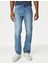 Saf Pamuklu Straight Fit Kargo Jean Pantolon 2