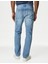 Saf Pamuklu Straight Fit Kargo Jean Pantolon 4