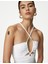 Boncuk Detaylı Cut Out Bandeau Mayo 3