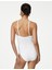 Boncuk Detaylı Cut Out Bandeau Mayo 5