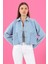 Kadın Lorena Sky Blue Jean Ceket 2