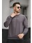Balance Baskılı Slim Fit Likralı Sıfır Yaka Erkek Sweatshirt 2