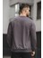 Balance Baskılı Slim Fit Likralı Sıfır Yaka Erkek Sweatshirt 4
