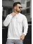 Balance Baskılı Slim Fit Likralı Sıfır Yaka Erkek Sweatshirt 2