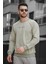 Balance Baskılı Slim Fit Likralı Sıfır Yaka Erkek Sweatshirt 1