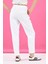 Kadın Marla Beyaz Renkli Yüksek Bel Slouchy Jogger Pantolon 4
