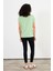 Kadın Cindy Çağla Bisiklet Yaka Regular Fit Basic Modal T-Shirt (Lyocell) 4