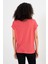 Kadın Cindy Terracotta Bisiklet Yaka Regular Fit Basic Modal T-Shirt (Lyocell) 3