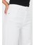Kadın Wanda Beyaz Wide Leg Renkli Jean Pantolon 4