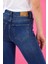 Kadın Maria Dark Blue Slim Mom Jean Pantolon 4