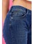 Kadın Petra Dirty Dark Blue Boyfriend Jean Pantolon 3