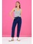 Kadın Marla Dark Blue Yüksek Bel Slouchy Jean Pantolon 2