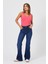 Kadın Jenny Dark Blue Flare Jean Pantolon 1