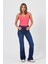 Kadın Jenny Dark Blue Flare Jean Pantolon 2