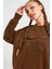 Air Fleece Crew Sweatshirt Brown Oversize Sweatshirt Kahverengi 4