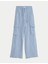 Wide Leg Keten Kargo Pantolon 4