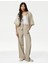 Wide Leg Saf Keten Pantolon 1