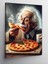 Kanvas Tablo Pizza Yiyen Albert Einstein 1