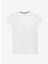 Kırık Beyaz Kadın Bisiklet Yaka Basic T-Shirt F4Sl-Tst0279 1