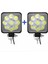 Çalışma Lambası Off Road Sis Farı 9 LED Kare 2 Adet 12/24V 1