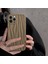 Apple iPhone 12 Pro Uyumlu Kılıf Zebana Line Art Silikon Kılıf Kahverengi 1