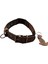 Köpek boyun tasması hakiki deri siyah kahverengi genişlik:3cm boyun ölçüsü:S.27-35cm dog collar T1-19S 3