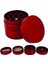 4 Katlı Kırmızı Grinder Baharat Öğütücü Parçalayıcı 50MM 1