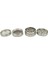 4 Katlı Gümüş Metal Grinder Baharat Öğütücü Parçalayıcı 50mm 2