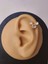 Mickey Mouse Gold Modeltragus Helix Piercing Ear Cuff Kıkırdak Çelik Küpe 2