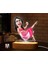 Kişiye Özel Kadın Karikatürlü Dekoratif 3D Biblo LED Işıklı Gece Lambası-3, Sevgiliye Hediye, Arkadaşa Hediye, Doğum Günü Hediyesi 2