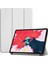 Apple iPad Air 11 2024 Uyumlu Tablet Kılıfı Suni Deri Katlanabilir Smart Cover Standlı Kılıf, Beyaz 1